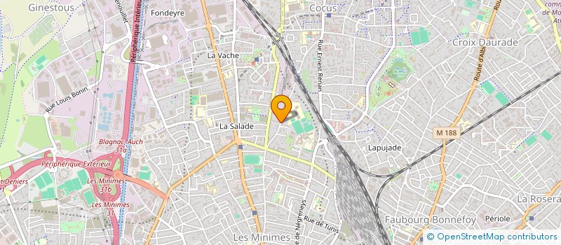 localisation de l'entreprise SYND COPROPRIETE DU 16 IMP BARTHES  TOULOUSE