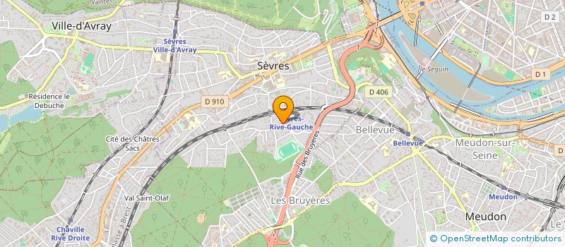 localisation de l'entreprise SYND COPROPRIETE DU 16 RUE ERNEST RENAN à SEVRES