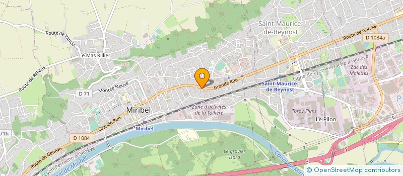 localisation de l'entreprise SYND COPROPRIETE DU 1856 GRANDE RUE à MIRIBEL