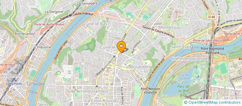 localisation de l'entreprise SYND COPROPRIETE DU 2 B RUE C. BAUDRAND à CALUIRE-ET-CUIRE