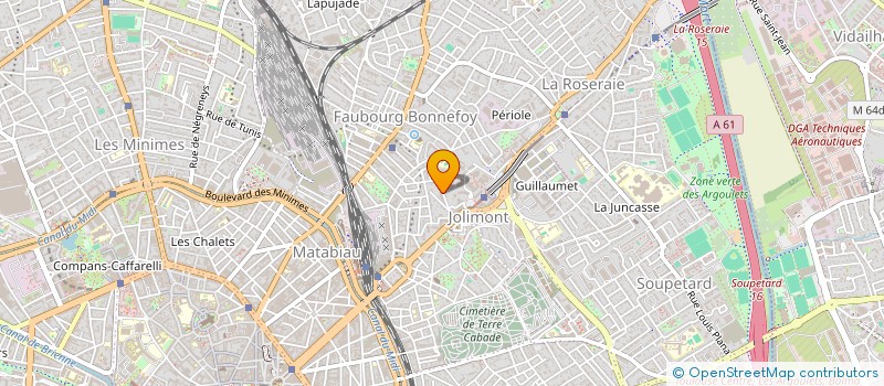 localisation de l'entreprise SYND COPROPRIETE DU 2 RUE JOLIMONT  TOULOUSE
