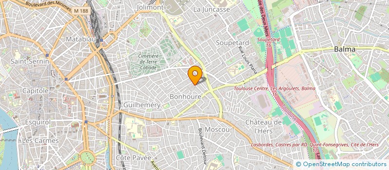 localisation de l'entreprise SYND COPROPRIETE DU 21 RUE MONIE  TOULOUSE
