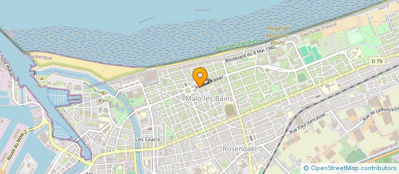 localisation de l'entreprise SYND COPROPRIETE DU 22 AV KLEBER à DUNKERQUE