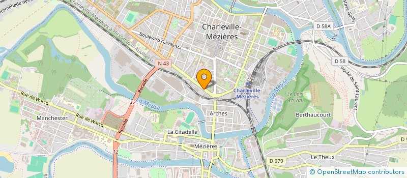 localisation de l'entreprise SYND COPROPRIETE DU 25 AVENUE DE GAULLE  CHARLEVILLE-MEZIERES