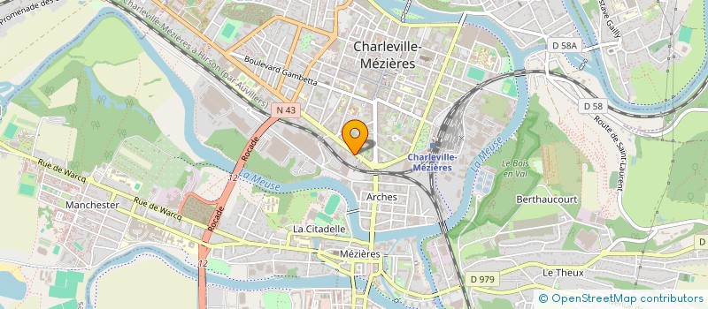 localisation de l'entreprise SYND COPROPRIETE DU 27 AVENUE DE GAULLE  CHARLEVILLE-MEZIERES