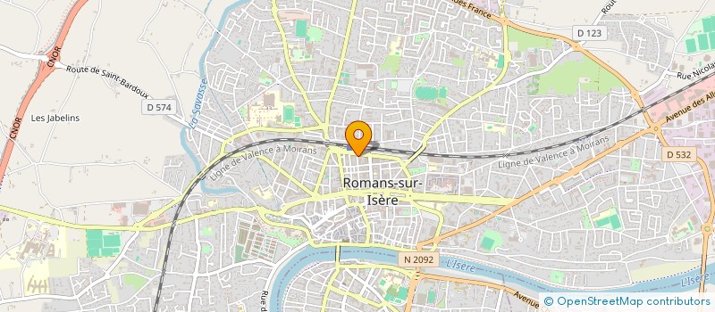 localisation de l'entreprise SYND COPROPRIETE DU 40 RUE FELIX FAURE  ROMANS-SUR-ISERE