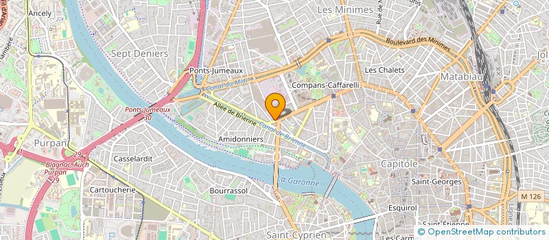 localisation de l'entreprise SYND COPROPRIETE DU 50 BD LASCROSSES  TOULOUSE