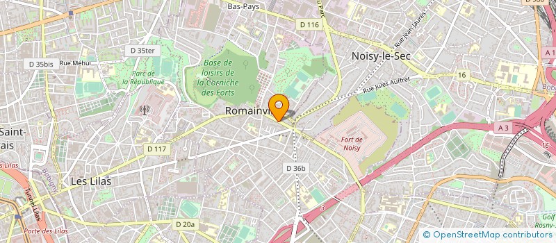 localisation de l'entreprise SYND COPROPRIETE DU 50 R CARNOT à ROMAINVILLE