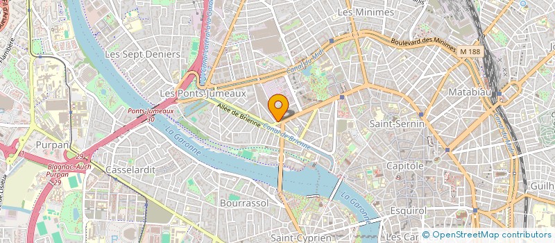 localisation de l'entreprise SYND COPROPRIETE DU 52 BD LASCROSSES  TOULOUSE