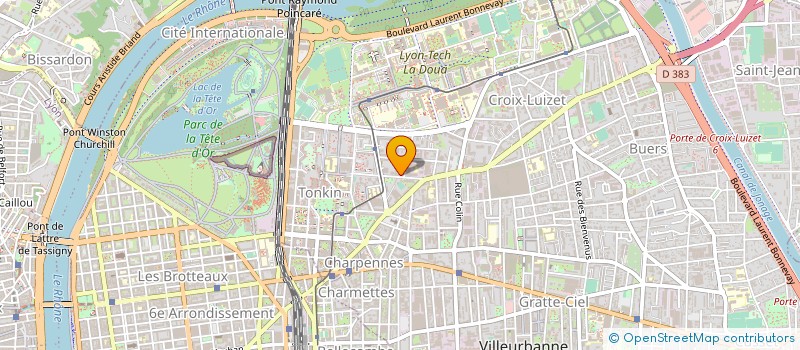 localisation de l'entreprise SYND COPROPRIETE DU 59 AV GALLINE  VILLEURBANNE