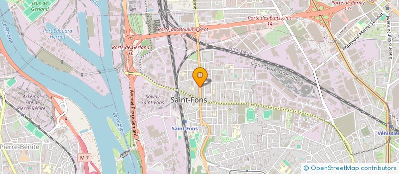 localisation de l'entreprise SYND COPROPRIETE DU 76 AV JEAN JAURES  SAINT-FONS