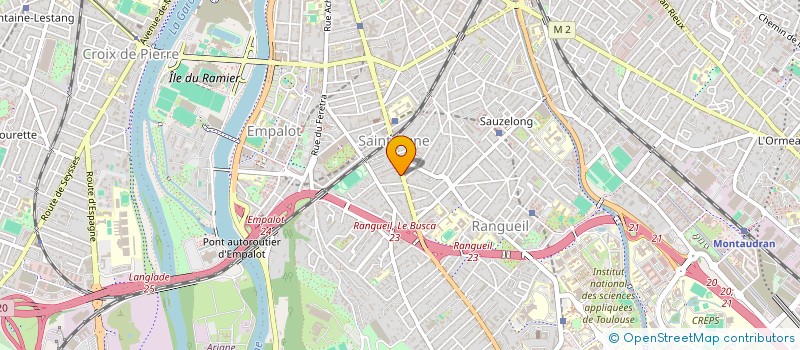 localisation de l'entreprise SYND COPROPRIETE DU 95 AV J.JULIEN  TOULOUSE