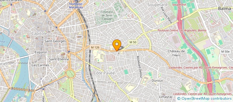 localisation de l'entreprise SYND COPROPRIETE DU 96 AV CAMILLE PUJOL à TOULOUSE