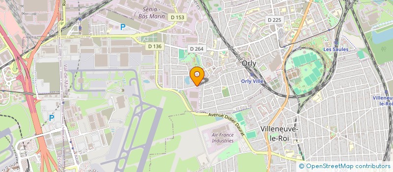 localisation de l'entreprise SYND COPROPRIETE DU AVE DE L'AERODROME  ORLY