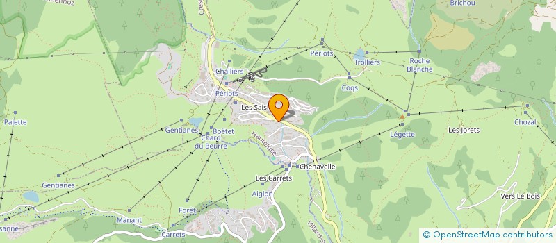 localisation de l'entreprise SYND COPROPRIETE DU BREITHORN A  HAUTELUCE