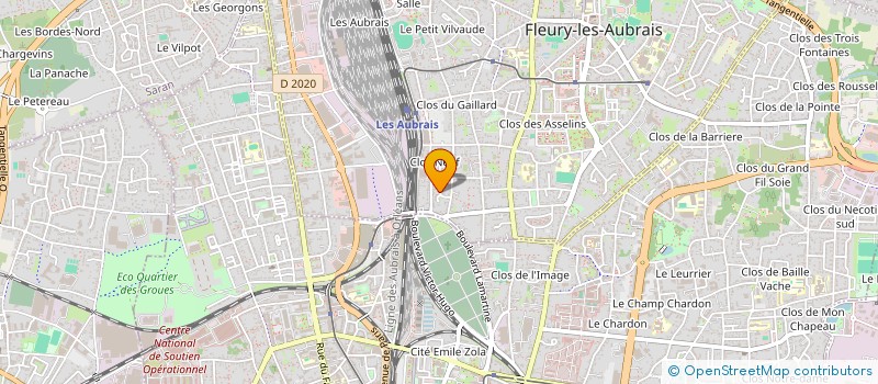 localisation de l'entreprise SYND COPROPRIETE DU PARC DE VILLEVAUDE à FLEURY-LES-AUBRAIS