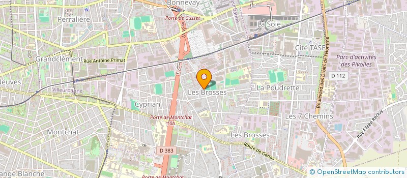 localisation de l'entreprise SYND COPROPRIETE EGUES II  VILLEURBANNE