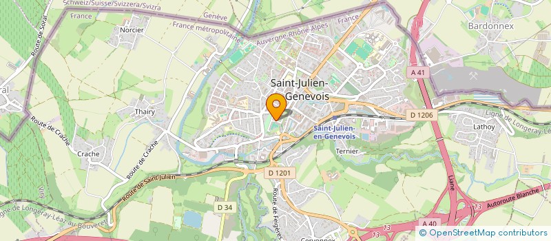 localisation de l'entreprise SYND COPROPRIETE ESCALADE D  SAINT-JULIEN-EN-GENEVOIS