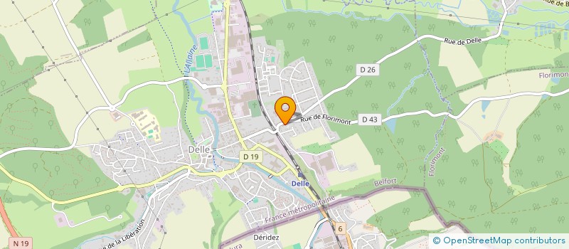 localisation de l'entreprise SYND COPROPRIETE FAUBOURG D'ALSACE à DELLE