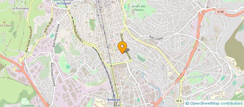 localisation de l'entreprise SYND COPROPRIETE FAVEYRIAL  SAINT-ETIENNE