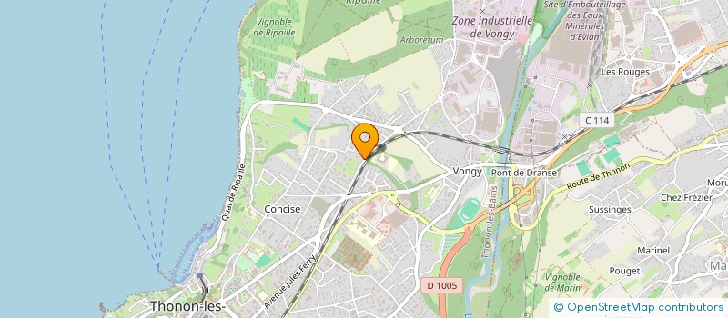 localisation de l'entreprise SYND COPROPRIETE GENTIANES B à THONON-LES-BAINS