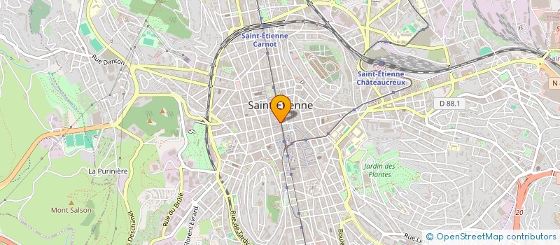 localisation de l'entreprise SYND COPROPRIETE HOTEL DE VILLE  SAINT-ETIENNE