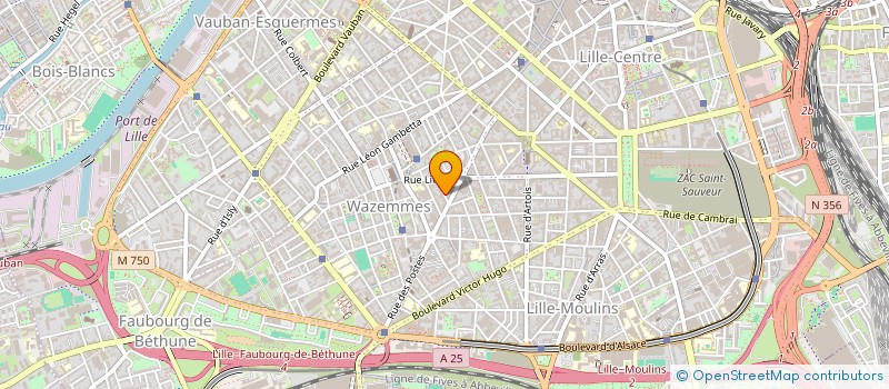 localisation de l'entreprise SYND COPROPRIETE IMM 12 RUE JONCQUET à LILLE