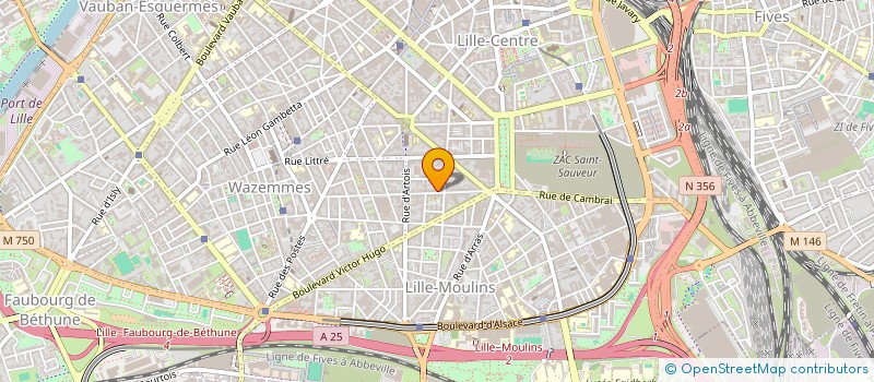 localisation de l'entreprise SYND COPROPRIETE IMM 142 DELESPAUL à LILLE