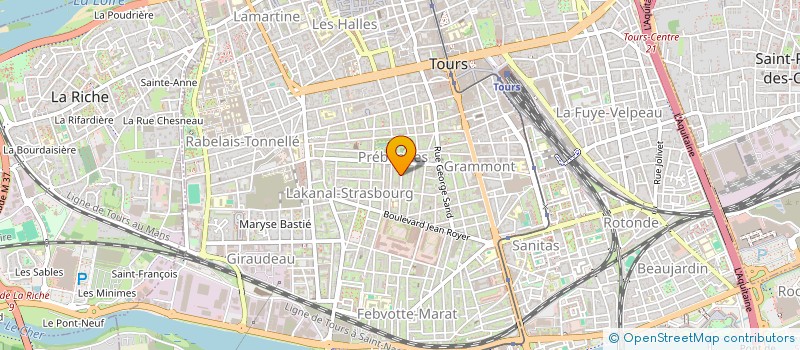 localisation de l'entreprise SYND COPROPRIETE IMM 19 RUE CLAUDE THION  TOURS