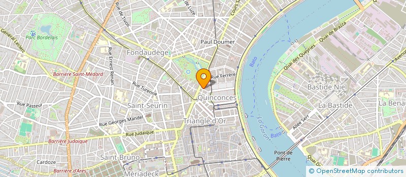 localisation de l'entreprise SYND COPROPRIETE IMM 25 RUE BOUDET  BORDEAUX