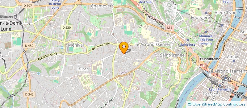 localisation de l'entreprise SYND COPROPRIETE IMM 42 RUE DES GRANGES  LYON