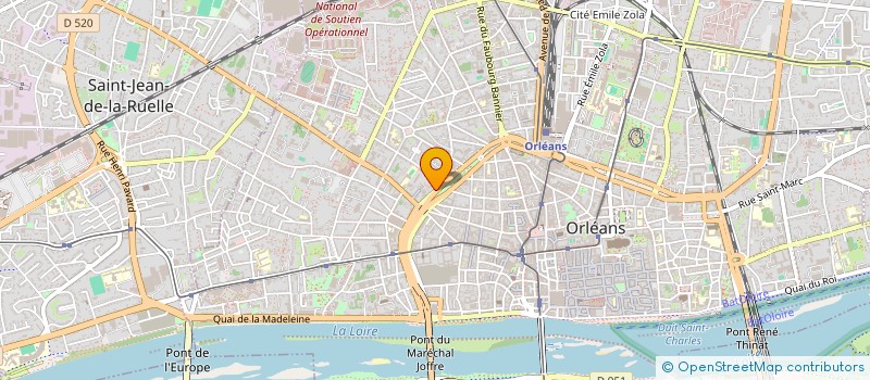 localisation de l'entreprise SYND COPROPRIETE IMM 7B BD ROCHEPLATTE à ORLEANS