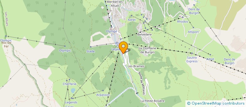 localisation de l'entreprise SYND COPROPRIETE IMM LE CEMBROS  LES ALLUES