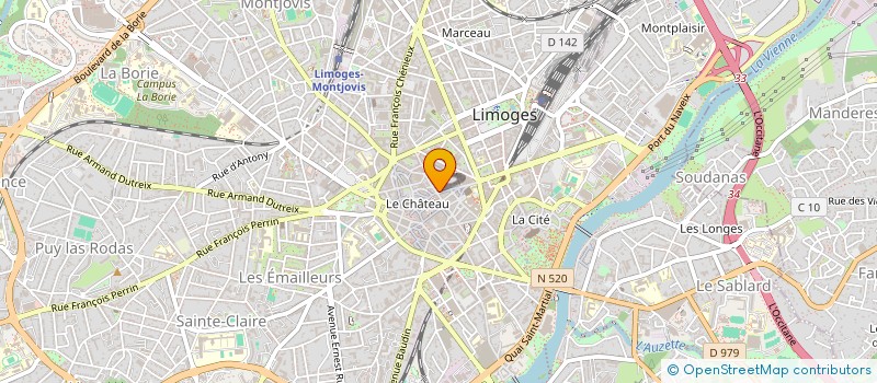 localisation de l'entreprise SYND COPROPRIETE IMMEUBLE 6 R ST MARTIAL à LIMOGES