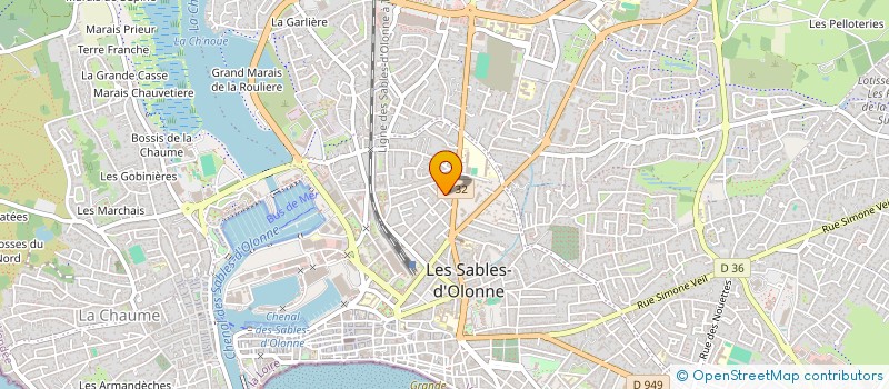 localisation de l'entreprise SYND COPROPRIETE IMMEUBLE ASTREE à LES SABLES D'OLONNE