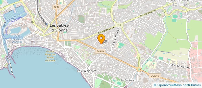 localisation de l'entreprise SYND COPROPRIETE IMMEUBLE BALISIERS à LES SABLES D'OLONNE