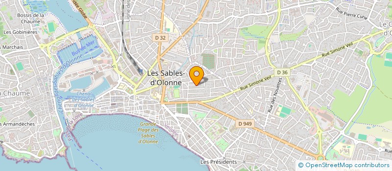 localisation de l'entreprise SYND COPROPRIETE IMMEUBLE BATAILLE à LES SABLES D'OLONNE