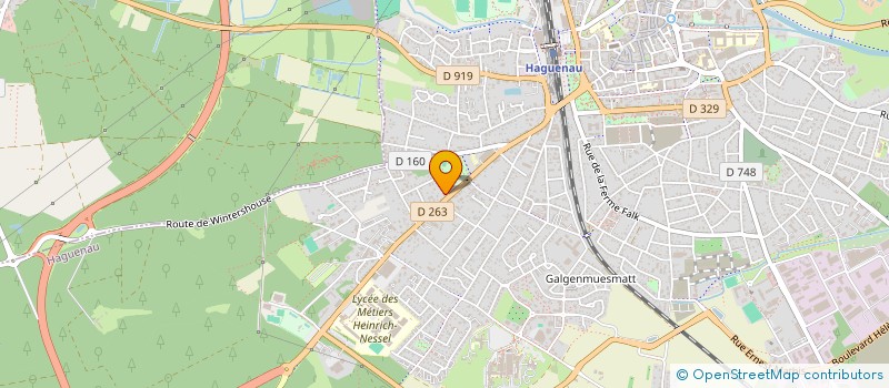 localisation de l'entreprise SYND COPROPRIETE IMMEUBLE BELLEVUE  HAGUENAU