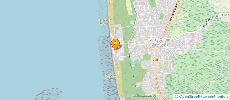 localisation de l'entreprise SYND COPROPRIETE IMMEUBLE BOURINIERE  NOTRE-DAME-DE-MONTS