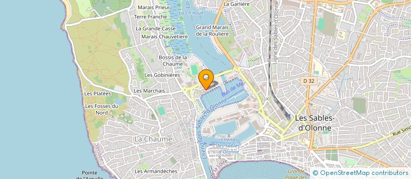 localisation de l'entreprise SYND COPROPRIETE IMMEUBLE CITE D'OLONNE à LES SABLES D'OLONNE