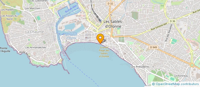 localisation de l'entreprise SYND COPROPRIETE IMMEUBLE CLEMENCEAU à LES SABLES D'OLONNE