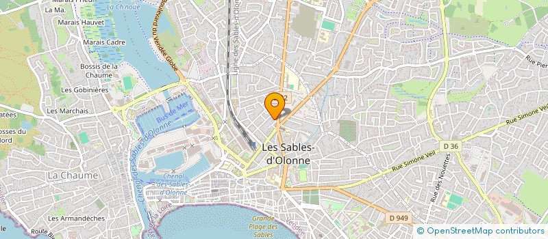 localisation de l'entreprise SYND COPROPRIETE IMMEUBLE CYTISES à LES SABLES D'OLONNE