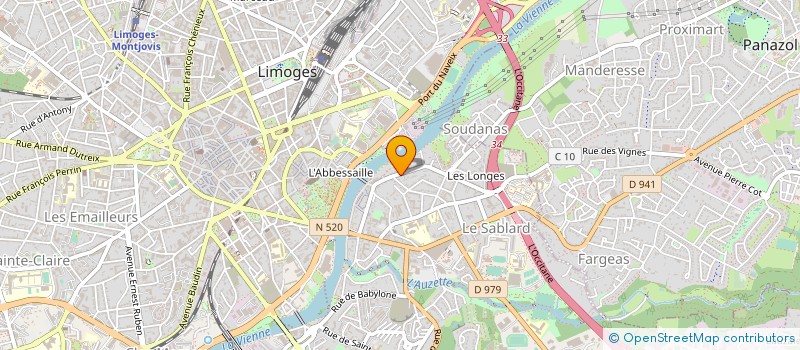 localisation de l'entreprise SYND COPROPRIETE IMMEUBLE DU SABLARD à LIMOGES