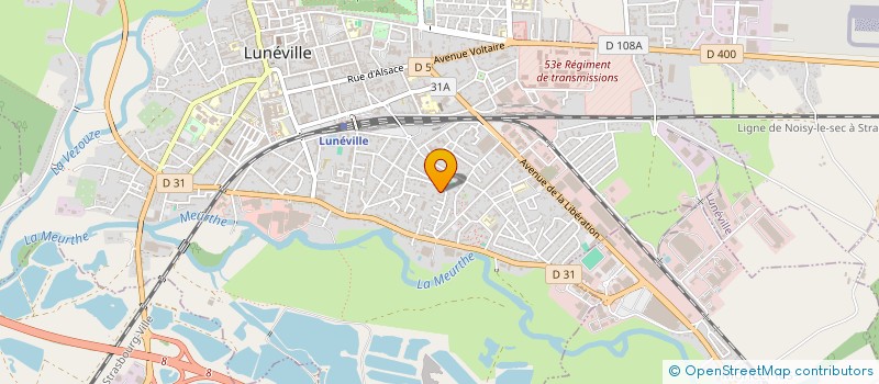 localisation de l'entreprise SYND COPROPRIETE IMMEUBLE  LE STRASBOURG  LUNEVILLE