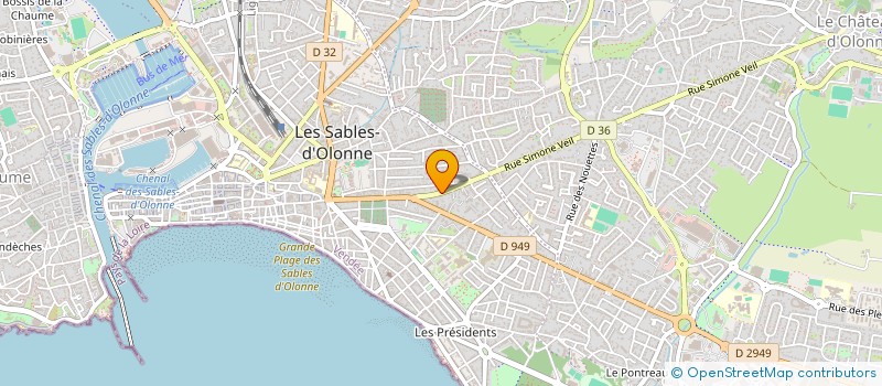 localisation de l'entreprise SYND COPROPRIETE IMMEUBLE MIMOSAS à LES SABLES D'OLONNE