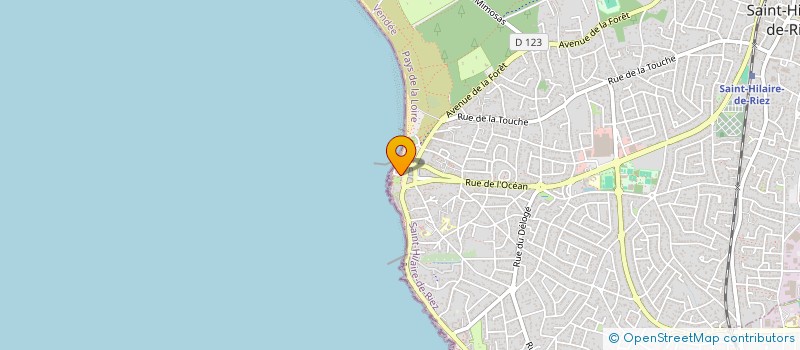 localisation de l'entreprise SYND COPROPRIETE IMMEUBLE PIL HOURS  SAINT-HILAIRE-DE-RIEZ