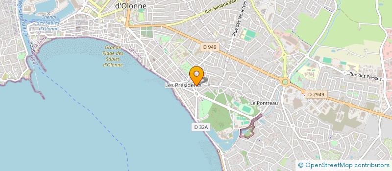 localisation de l'entreprise SYND COPROPRIETE IMMEUBLE RESIDENCE à LES SABLES D'OLONNE