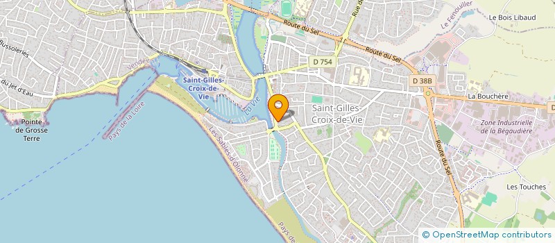 localisation de l'entreprise SYND COPROPRIETE IMMEUBLE ST HUBERT  SAINT-GILLES-CROIX-DE-VIE