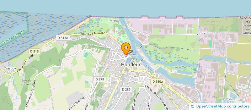 localisation de l'entreprise SYND COPROPRIETE IMMEUBLE STE CATHERINE  HONFLEUR