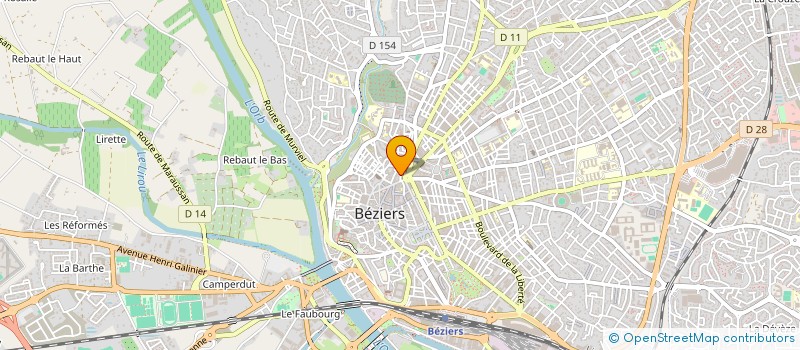 localisation de l'entreprise SYND COPROPRIETE IMMEUBLE TOUAT  BEZIERS